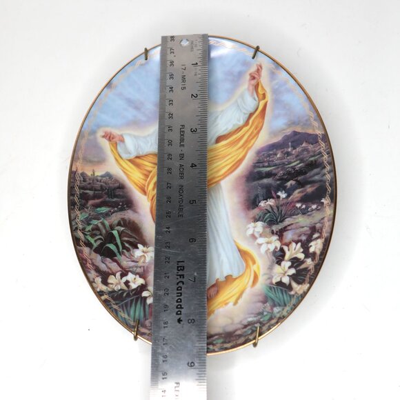 Vintage Light of Life Jesus Christ Porcelain Plate 1998 Bradford Exchange - Picture 4 of 5